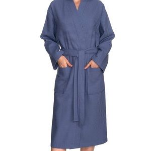 Turkish cotton waffle weave bathrobe NWT